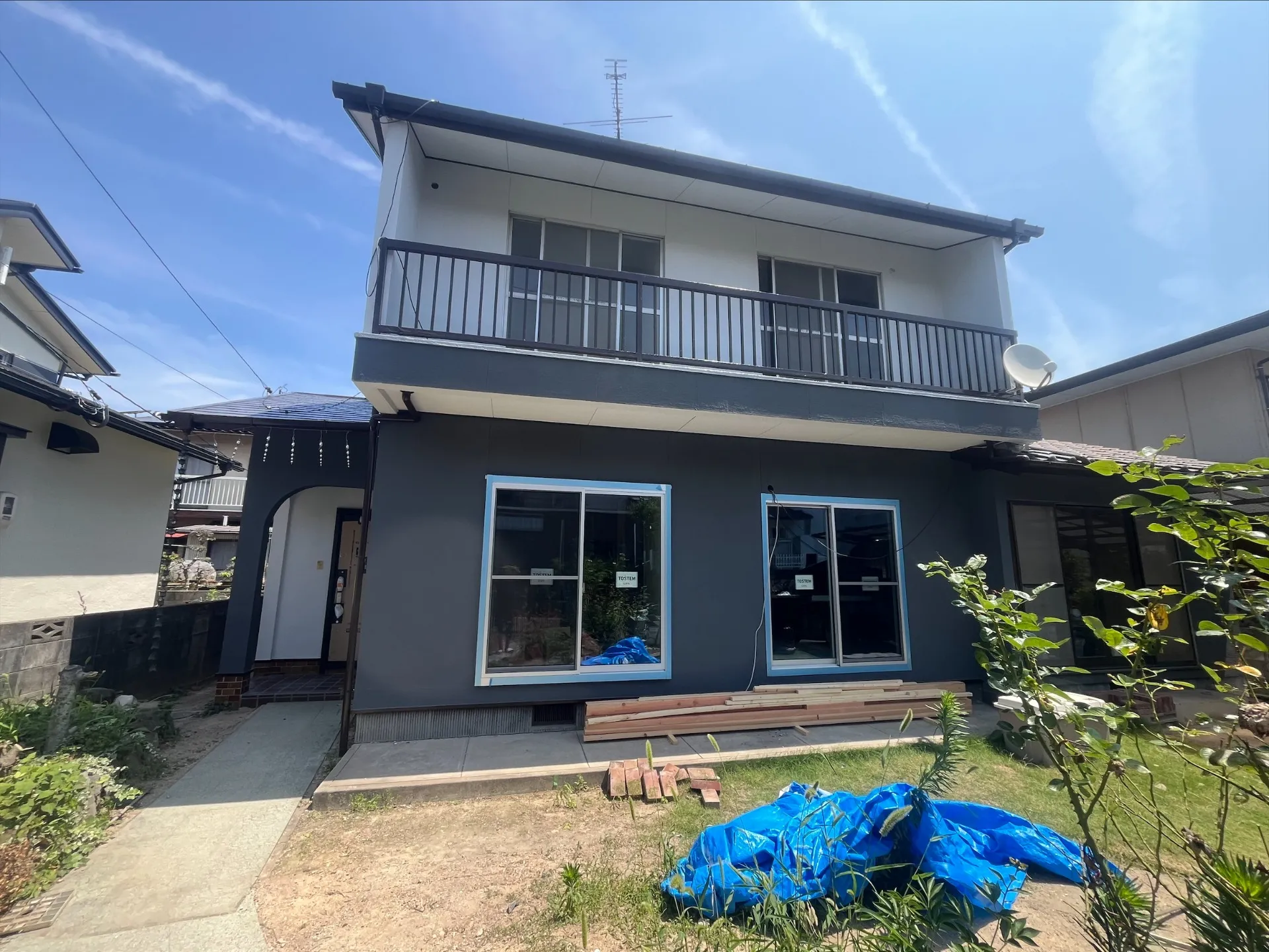 岡山県玉野市外壁塗装工事①